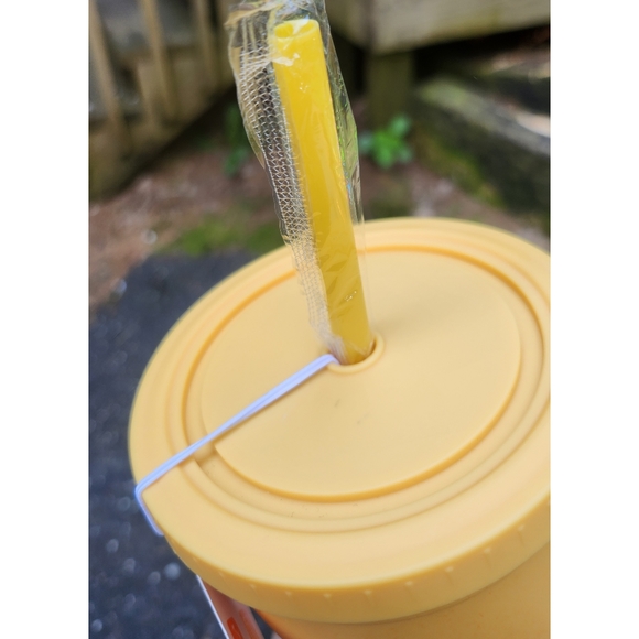 . Dunkin' Yellow/Orange Rainbow Ombre Summer Tumbler/Cold Cup - Picture 6 of 10